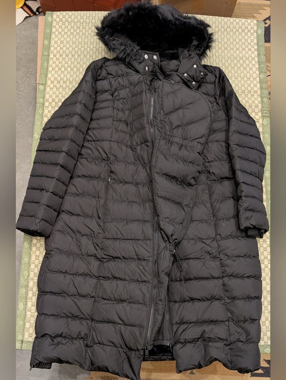 Seraphine Eco Down Maternity Parka Black Women's Size 14